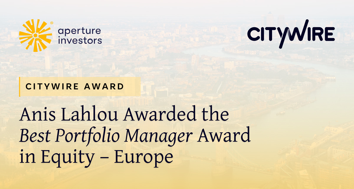 Aperture’s Anis Lahlou Recognized as Top Europe Equity Manager in Citywire Iberia Distribution Awards 2026